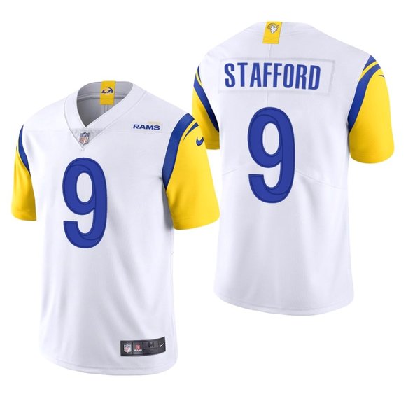 Men Los Angeles Rams 9 Matthew Stafford Nike White Limited NFL Jerseys